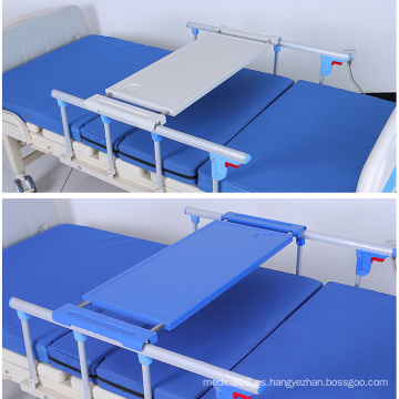 Mesa de sobrecama ABS ajustable médica Borad para hospital